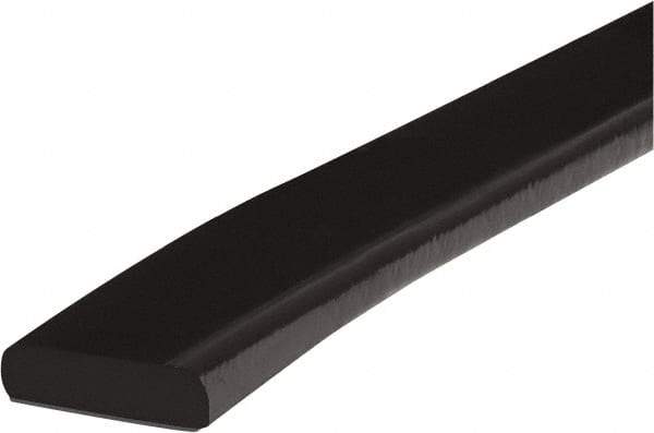 PRO-SAFE - 39" Long, Polyurethane Foam Type F Surface Guard - Black, 1" High x 2" Wide Side - All Tool & Supply