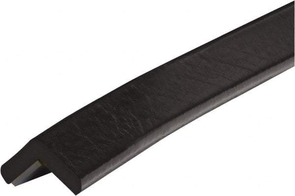 PRO-SAFE - 39" Long, Polyurethane Foam Type E Corner Guard - Black, 1" High x 2" Wide Side - All Tool & Supply