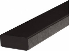 PRO-SAFE - 39" Long, Polyurethane Foam Type D Surface Guard - Black, 1" High x 2" Wide Side - All Tool & Supply