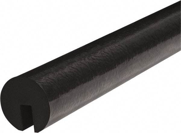 PRO-SAFE - 39" Long, Polyurethane Foam Type B+ Edge Guard - Black, 1" High x 2" Wide Side - All Tool & Supply