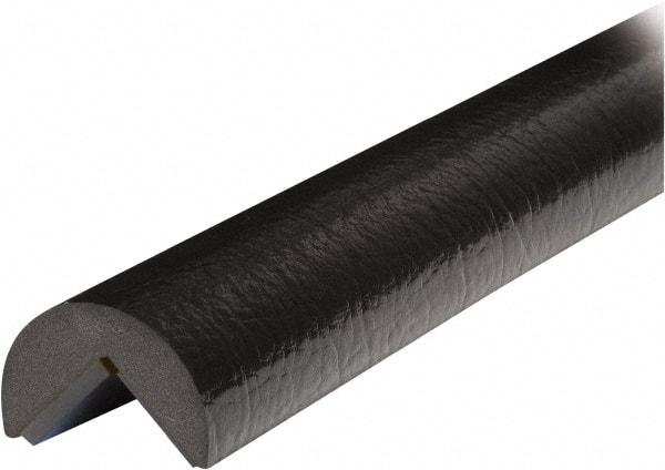 PRO-SAFE - 39" Long, Polyurethane Foam Type A Corner Guard - Black, 1" High x 2" Wide Side - All Tool & Supply