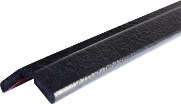 PRO-SAFE - 197" Long, Polyurethane Foam Type W Bumper Guard - Black, 1" High x 2" Wide Side - All Tool & Supply