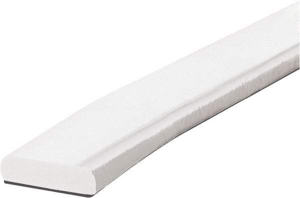 PRO-SAFE - 39" Long, Polyurethane Foam Type F Surface Guard - White, 1" High x 2" Wide Side - All Tool & Supply