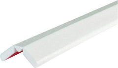 PRO-SAFE - 197" Long, Polyurethane Foam Type W Bumper Guard - White, 1" High x 2" Wide Side - All Tool & Supply