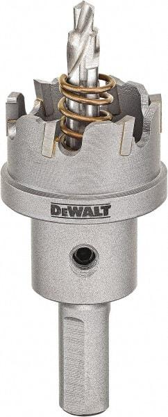 DeWALT - 2-1/8" Diam, 1/4" Cutting Depth, Hole Saw - Carbide-Tipped Saw, Toothed Edge - All Tool & Supply