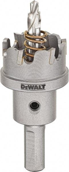 DeWALT - 7/8" Diam, 1/4" Cutting Depth, Hole Saw - Carbide-Tipped Saw, Toothed Edge - All Tool & Supply