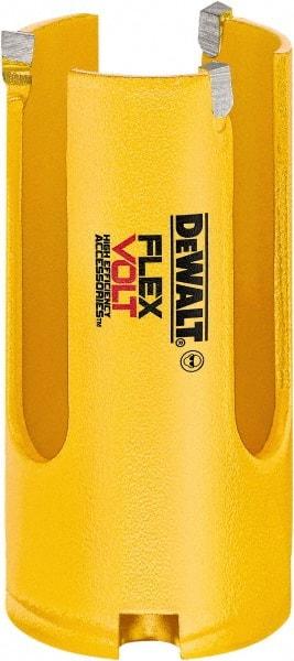 DeWALT - 1-3/8" Diam, 2" Cutting Depth, Hole Saw - Carbide-Tipped Saw, Toothed Edge - All Tool & Supply