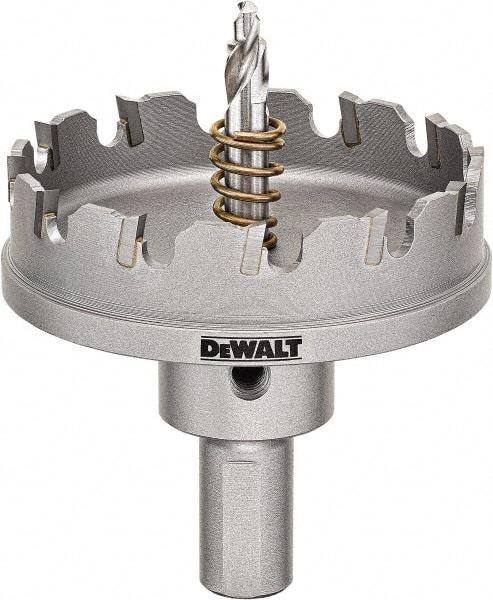 DeWALT - 2-5/8" Diam, 1/4" Cutting Depth, Hole Saw - Carbide-Tipped Saw, Toothed Edge - All Tool & Supply