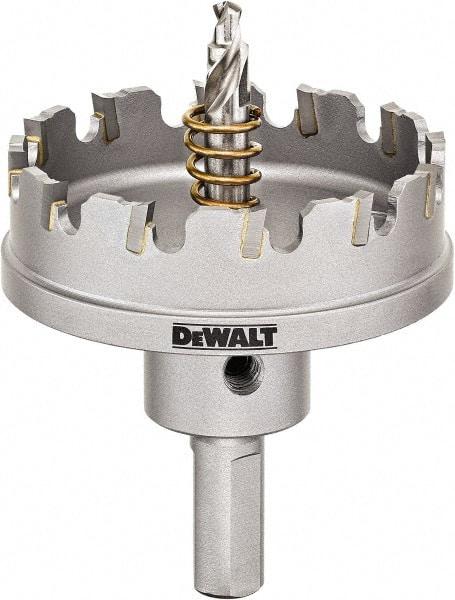 DeWALT - 2-1/4" Diam, 1/4" Cutting Depth, Hole Saw - Carbide-Tipped Saw, Toothed Edge - All Tool & Supply