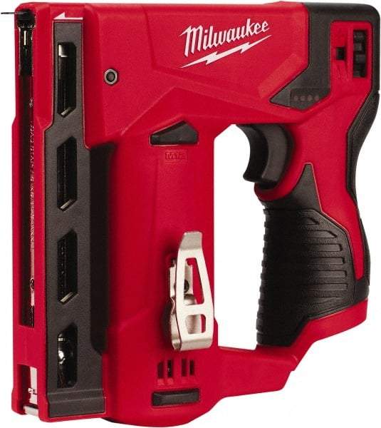 Milwaukee Tool - Battery Crown Stapler - 3/8" Staples, Red & Black - All Tool & Supply