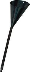 lumax - 64 oz Capacity Steel Funnel - 8" Mouth OD, 1/2" Tip OD, 16" Flexible Spout, Black - All Tool & Supply