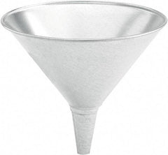 lumax - 32 oz Capacity Steel Funnel - 6-1/2" Mouth OD, 3/4" Tip OD, 2-1/2" Straight Spout, Silver - All Tool & Supply