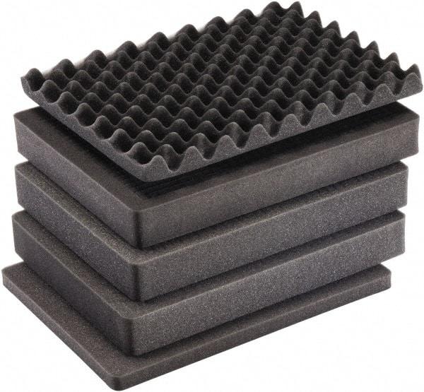 Pelican Products, Inc. - Tool Box Foam Foam Set - 14-1/2" Wide x 9-1/4" Deep x 22-5/8" High, Black, For Pelican Case 1535 - All Tool & Supply