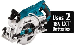 Makita - 18 Volt, 7-1/4" Blade, Cordless Circular Saw - 5,100 RPM, Lithium-Ion Batteries Not Included - All Tool & Supply