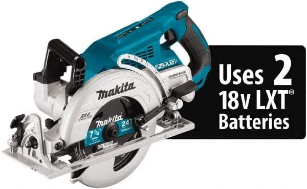 Makita - 18 Volt, 4-5/16" Blade, Cordless Circular Saw - 2,200 RPM, Lithium-Ion Batteries Not Included - All Tool & Supply