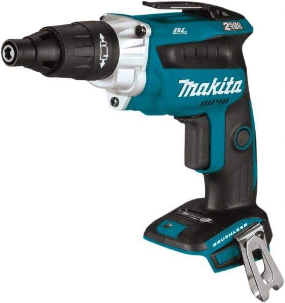 Makita - 18 Volt Lithium-Ion Battery Pistol Grip Cordless Screwdriver - 2,500 RPM, 79 In/Lb Torque - All Tool & Supply