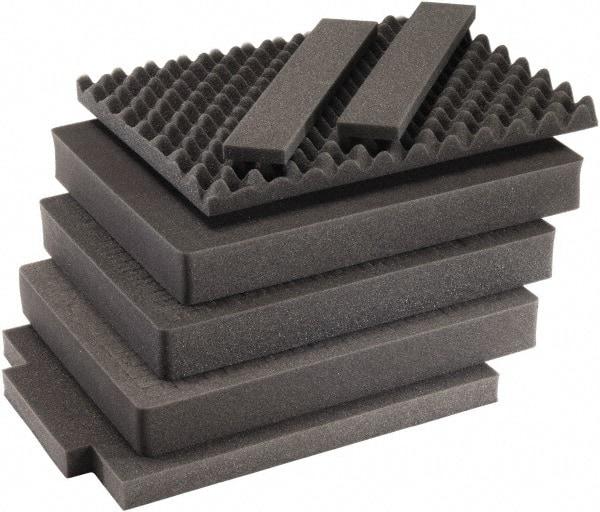 Pelican Products, Inc. - Tool Box Foam Foam Set - 13-1/4" Wide x 7-1/8" Deep x 19-3/4" High, Black, For Pelican Case 1637 - All Tool & Supply