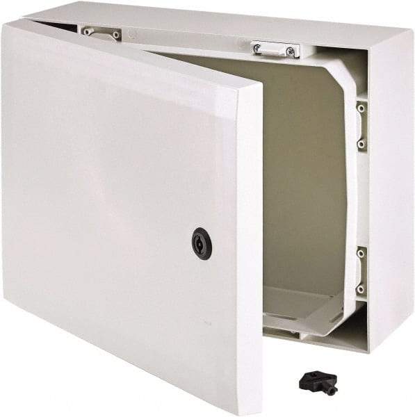 Fibox - Polycarbonate Standard Enclosure Hinge Cover - NEMA 4, 4X, 5.91" Wide x 11.81" High x 7.87" Deep, Impact Resistant - All Tool & Supply