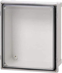 Fibox - Polycarbonate Standard Enclosure Hinge Cover - NEMA 4, 4X, 6, 6P, 12, 13, 12" Wide x 14" High x 7" Deep, Impact, Moisture & Corrosion Resistant, Dirt-tight & Dust-tight - All Tool & Supply