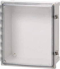 Fibox - Polycarbonate Standard Enclosure Hinge Cover - NEMA 4, 4X, 6, 6P, 12, 13, 12" Wide x 14" High x 7" Deep, Impact, Moisture & Corrosion Resistant, Dirt-tight & Dust-tight - All Tool & Supply