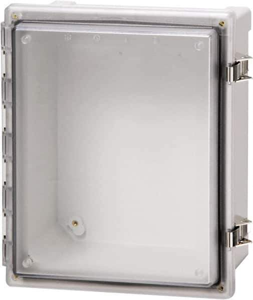 Fibox - Polycarbonate Standard Enclosure Hinge Cover - NEMA 4, 4X, 6, 6P, 12, 13, 16" Wide x 18" High x 10" Deep, Impact, Moisture & Corrosion Resistant, Dirt-tight & Dust-tight - All Tool & Supply