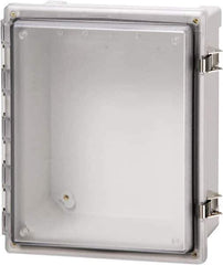 Fibox - Polycarbonate Standard Enclosure Hinge Cover - NEMA 4, 4X, 6, 6P, 12, 13, 8" Wide x 10" High x 4" Deep, Impact, Moisture & Corrosion Resistant, Dirt-tight & Dust-tight - All Tool & Supply