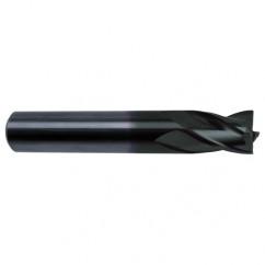 1 Dia. x 4 Overall Length 6-Flute Square End Solid Carbide SE End Mill-Round Shank-Center Cut-Super-A - All Tool & Supply