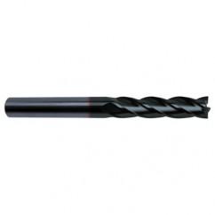 1 Dia. x 6 Overall Length 6-Flute Square End Solid Carbide SE End Mill-Round Shank-Center Cut-Super-A - All Tool & Supply