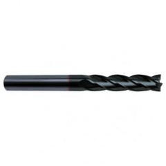 1 Dia. x 6 Overall Length 6-Flute Square End Solid Carbide SE End Mill-Round Shank-Center Cut-Super-A - All Tool & Supply