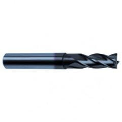 3/16 Dia. x 2-1/2 Overall Length 4-Flute Square End Solid Carbide SE End Mill-Round Shank-Center Cut-Super-A - All Tool & Supply