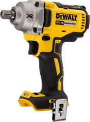 DeWALT - 1/2" Drive 20 Volt Mid-Handle Cordless Impact Wrench & Ratchet - 2,000 RPM, 0 to 3,100 BPM, 330 Ft/Lb Torque, Lithium-Ion Batteries Not Included - All Tool & Supply