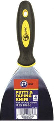 Premier Paint Roller - 4" Wide Spring Blade Steel Taping Knife - Stiff, Soft Grip Plastic Handle, 8.343" OAL - All Tool & Supply