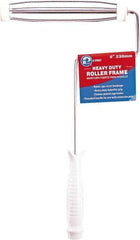 Premier Paint Roller - 9" Wide x 13" Long Heavy-Duty Birdcage Frame - Steel Frame, Plastic Handle - All Tool & Supply