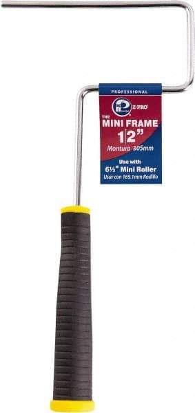 Premier Paint Roller - 6" Wide x 12" Long Mini Roller Frame - Steel Frame, Plastic Handle - All Tool & Supply