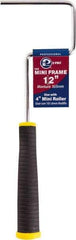 Premier Paint Roller - 4" Wide x 12" Long Mini Roller Frame - Steel Frame, Plastic Handle - All Tool & Supply