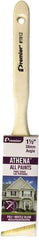 Premier Paint Roller - 1-1/2" Angled Polyester/Natural Angular Brush - 2-1/4" Bristle Length, 6-3/4" Wood Sash Handle - All Tool & Supply