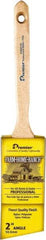 Premier Paint Roller - 2" Angled Nylon/Polyester Angular Brush - 2-3/4" Bristle Length, 7" Wood Sash Handle - All Tool & Supply