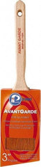 Premier Paint Roller - 3" Oval/Angle Polyester Sash Brush - 3-1/4" Bristle Length, 6-3/4" Wood Sash Handle - All Tool & Supply