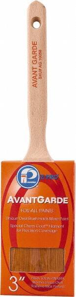 Premier Paint Roller - 3" Oval Polyester Sash Brush - 3-1/4" Bristle Length, 7-3/4" Wood Sash Handle - All Tool & Supply