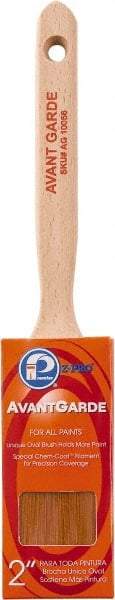 Premier Paint Roller - 2" Oval Polyester Sash Brush - 2-3/4" Bristle Length, 7-1/4" Wood Sash Handle - All Tool & Supply