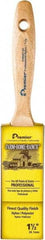 Premier Paint Roller - 1-1/2" Flat Nylon/Polyester General Purpose Paint Brush - 2-1/2" Bristle Length, 4-3/4" Wood Beavertail Handle - All Tool & Supply