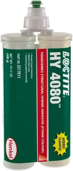 Loctite - 400 g Dual Cartridge Two Part Adhesive - 5 to 10 min Working Time, 302°F - All Tool & Supply