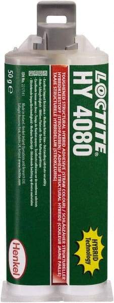 Loctite - 50 g Dual Cartridge Two Part Adhesive - 5 to 10 min Working Time, 302°F - All Tool & Supply