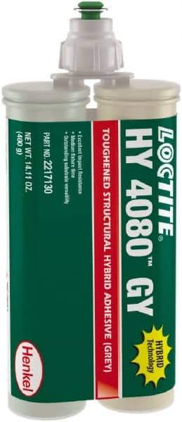 Loctite - 400 g Dual Cartridge Two Part Adhesive - 5 to 10 min Working Time, 302°F - All Tool & Supply