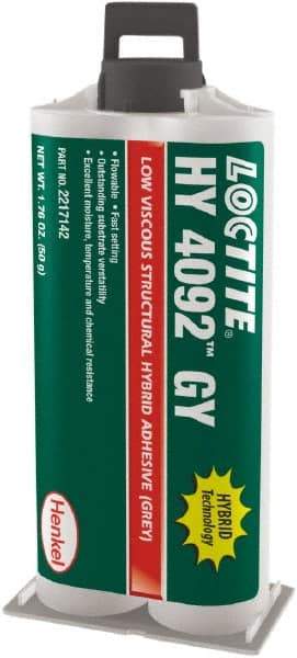 Loctite - 50 g Dual Cartridge Two Part Adhesive - 3 to 5 min Working Time - All Tool & Supply