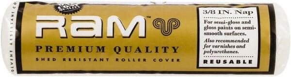 Premier Paint Roller - 3/8" Nap, 9" Wide Paint Roller Cover - Semi-Smooth Texture, Polyester - All Tool & Supply