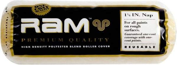 Premier Paint Roller - 1-1/4" Nap, 9" Wide Paint Roller Cover - Extra-Rough Texture, Polyester - All Tool & Supply