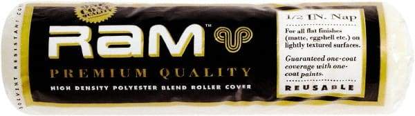 Premier Paint Roller - 1/2" Nap, 9" Wide Paint Roller Cover - Semi-Rough Texture, Polyester - All Tool & Supply