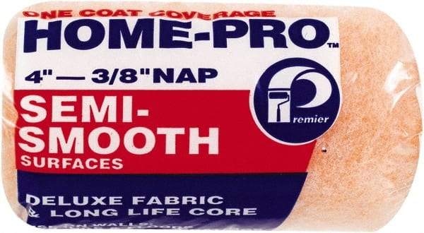 Premier Paint Roller - 3/8" Nap, 4" Wide Paint Roller Cover - Semi-Smooth Texture, Polyester - All Tool & Supply