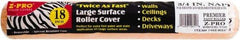 Premier Paint Roller - 3/4" Nap, 18" Wide Paint Roller Cover - Rough Texture, Polyester - All Tool & Supply